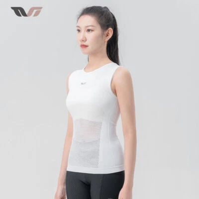 ROCKBROS Summer Women Cycling Base Layers Jersey Mesh Breathable Quick Dry Vest - Image 1 of 4