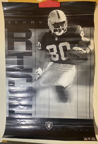 2001 Jerry Rice Oakland Raiders Original Starline Poster OOP Cover