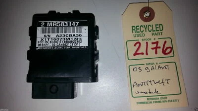 Módulo de control de bloqueo de robo Mitsubishi Galant 2003 OEM MR583147 #2176 Foto 1 de 4