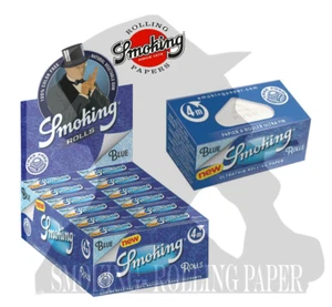 Cartine Smoking Blue Rolls Blu King Size Slim lunghe De luxe 12 Rotoli - Zdjęcie 1 z 1