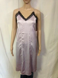 Women' s a new day Lavender  Spaghetti Strap Satin Slip Dress Midi XS NWT - Picture 1 of 3