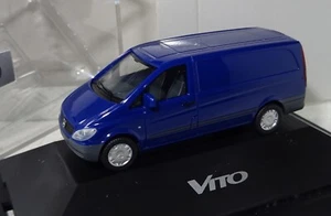 Herpa Mercedes-Benz VITO blau geschlossen 1:87 PC + OVP (R2_4_64) - Bild 1 von 4