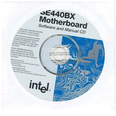 intel SE440BX Motherboard Software & Manual Driver CD Brand New - Image 1 of 2