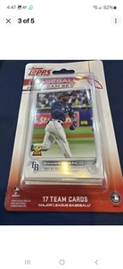 2022 Topps Tampa Bay Rays Factory Team Set - Wander Franco Rookie! - Picture 1 of 3