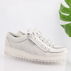 Mephisto Herren Rainbow Oregon Schuhgröße 8 Weiß Leder Luxus Komfort Sneaker - Bild 1 von 13