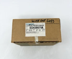 Siemens ED43B070 3 Pole 70 Amp Circuit Breaker 480V - Picture 1 of 5