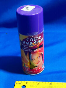 Purple/Blue NOS Costume Halloween Color Hair Spray VTG Temporary Can Advertising