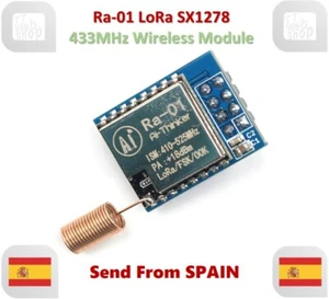 Zócalo de transmisión inalámbrico de espectro extendido Ra-01 LoRa SX1278 433 MHz Ra01 - Imagen 1 de 10