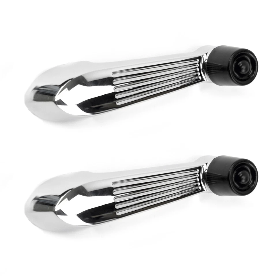 Manivela ventana camioneta Ford F100 53 54 55, cromo con perilla negra, par Foto 1 de 1