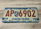 Plaque d'immatriculation vintage 1976 Bi Centennial Colorado State AP 6902