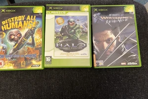 Halo Combat Evolved, Destroy All Humans + X2 Wolverine's Revenge Xbox 360 Games - Picture 1 of 3
