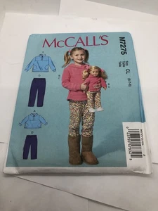 McCall’s Jacke Hose Mädchen Puppe Schnittmuster M7275 Gr. 6-8 - Bild 1 von 2