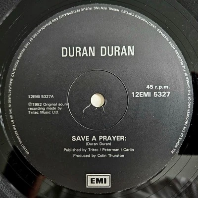 NEW WAVE / SYNTH-POP - DURAN DURAN - SAVE A PRAYER / HOLD BACK THE RAIN - IMPORT - Image 1 of 4