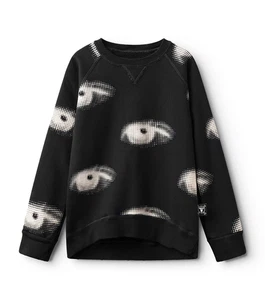 $70 EUC AUTH Nununu Eye Crewneck Sweatshirt Tee Girl Kids 6-7 years  Sold Out - Picture 1 of 5