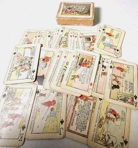 1906 Buster Brown Spielkarten in OVP - 50 Karten - ohne Joker - Bild 1 von 24