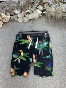 H&M Dieter Braun Tropical Birds Print Swim Shorts Drawstring Boys Size 3-4Y NEW - Picture 1 of 15