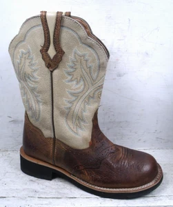 NUEVAS botas occidentales Ariat para mujer Fatbaby Showbaby punta redonda 1005904 talla mm 6,5 B* - Imagen 1 de 11