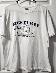 Siesta Key Beach Florida Shirt #1 Beach In America Gildan L weiß kurzarm - Bild 1 von 7
