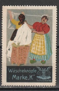 Reklamemarke WÄSCHEKNÖPFE MARKE "K" - Bild 1 von 1