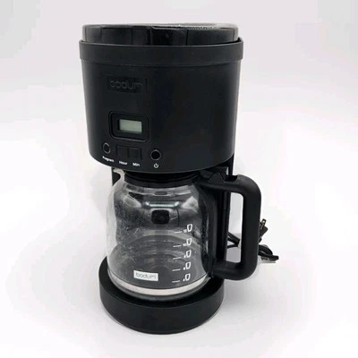 Swiss Bodum Programmable Coffee Maker, 11754 Bistro, 12 cup, 51oz, Black, US mkt - Image 1 of 4