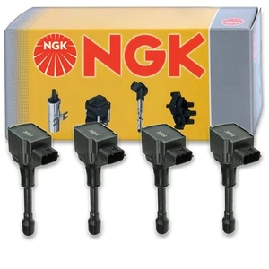 4 pcs NGK Ignition Coil for 2007-2012 Nissan Versa 1.6L 1.8L L4 - Spark Plug ie - Picture 1 of 5
