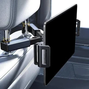 Tablet Headrest Holder Mount for Car Seat, fits iPads and Phones 4.7-12.9" UK - Picture 1 of 9