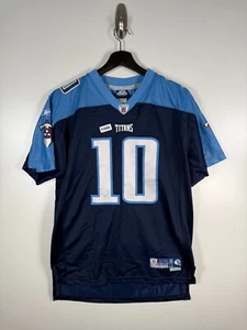Reebok Kids Boys Tennessee Titans Vince Young #10 NFL Jersey Blue Sz XL 18-20 - Picture 1 of 8
