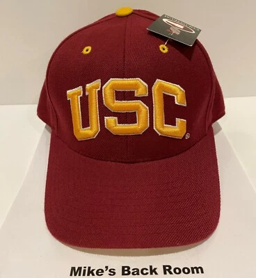 Vintage 90's USC Southern Calif TROJANS COLOSSEUM HAT NEW Old Stock FITTED 6-3/4 - Image 1 of 4