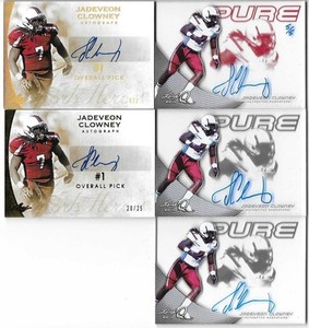 2014 Leaf Q Jadeveon Clowney PURE Glass Charcoal Auto RC Seahawks