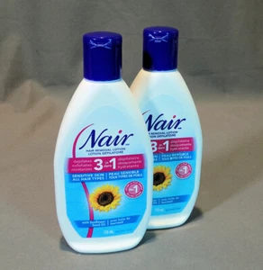 Two Bottles Nair Hair Removal Lotion, 175ml 3 in 1 for Sensitive Skin - Picture 1 of 2