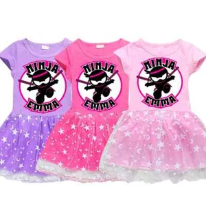 Ninja Kidz Princess Girl Dress Summer Tutu Wedding Birthday Party Kids Dresses - Picture 1 of 47