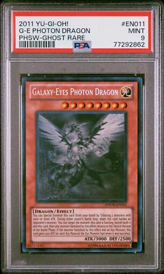 Yugioh Galaxy-Eyes Photon Dragon PHSW-EN011 Ghost Rare PSA 9 - Image 1 of 2