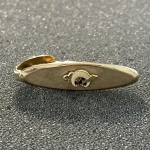Shriners Shrine Vintage Gold Tone Tie Bar Tie Clip Dante Brand #39179 - Picture 1 of 4