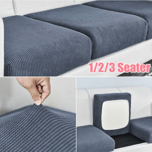 1/2/3 Seater Sofa Seat Covers Stretch Couch Cushion Slipcovers Protector Replace