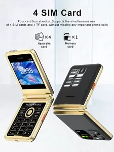 P20 Ultra Thin New Folding Mobile Phone GSM can accommodate up to 4 SIM cards