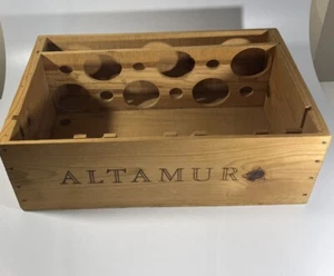 Altamura Napa Valley 12Wine Bottles Wooden Empty Crate Box Fill Date 09/06/89 - Picture 1 of 24