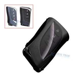 Black Soft TPU Full Seal Keyless Entry Key Shell Holder For Lexus ES300h LC500h - Picture 1 of 8