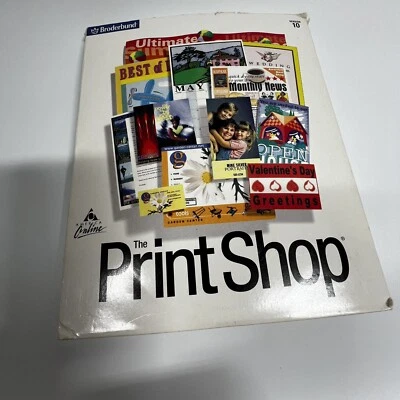 Broderbund Print Shop Deluxe V10 CD Holder Install Program CDs User Manual - Image 1 of 4