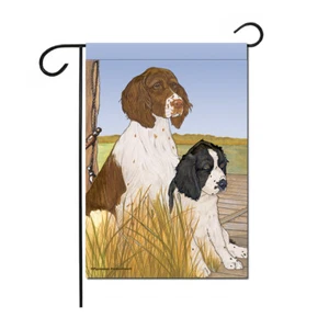 English Springer Spaniel Garden Flag Double Sided 12" x 18" - Picture 1 of 1