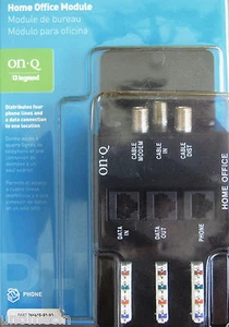 Legrand On-Q 364415-01-V1 Home Office Module 4 Tel Line DSl or Cable - Picture 1 of 2