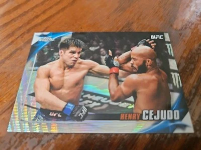 2019 Topps Chrome UFC Knockout Wave Refractor Card #38/99 Henry Cejudo #UFCK-HC - Image 1 of 3