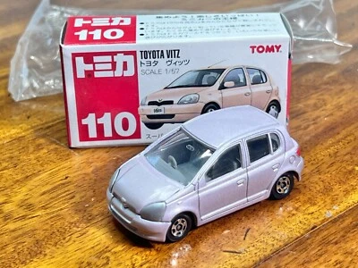 Tomica #110 Toyota Vitz - Pink - USA Boxed Ship - Image 1 of 4