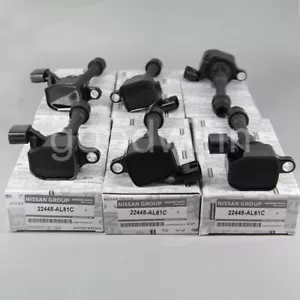 6x OEM Ignition Coils For Infiniti FX35 G35 M35 350Z V6 3.5L UF401 22448AL61C - Picture 1 of 9