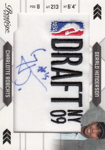 2009-10 Prestige NBA Draft Class Autographs Logos Card #12 Gerald Henderson
