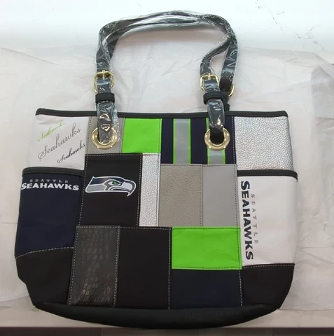 Bradford Exchange "For The Love Of The Game" Seattle Seahawks Tote Bag Purse NEW Cover