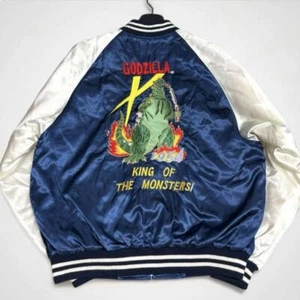 Godzilla 50th Anniversary Memorial Collection First Godzilla Skajan Nylon Jacket - Picture 1 of 9