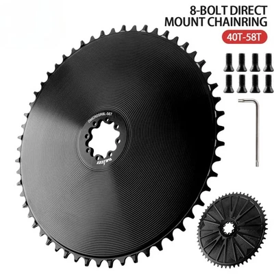 Road Bike Chainring 8 Bolt Narrow Wide Chainwheel 40 42 44 46 48 50 52 54 56 58T - Image 1 of 4