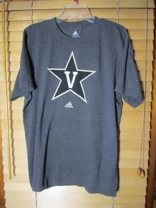 Vanderbilt University Commodores NCAA Adidas Herren T-Shirt L grau Stern Logo - Bild 1 von 4