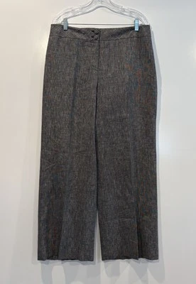 Ann Taylor Loft 女式亚麻阔腿裤 12 码 — 第 1/4 张图片