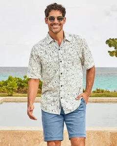 Tommy Bahama Mojito Bay Sippin Soiree Shirt Mens 3XB 3XLB Cocktail Print NWT - Picture 1 of 8
